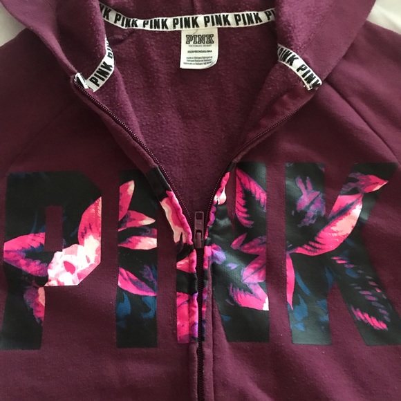 victoria secret pink zip up sweater - Picture 2 of 3
